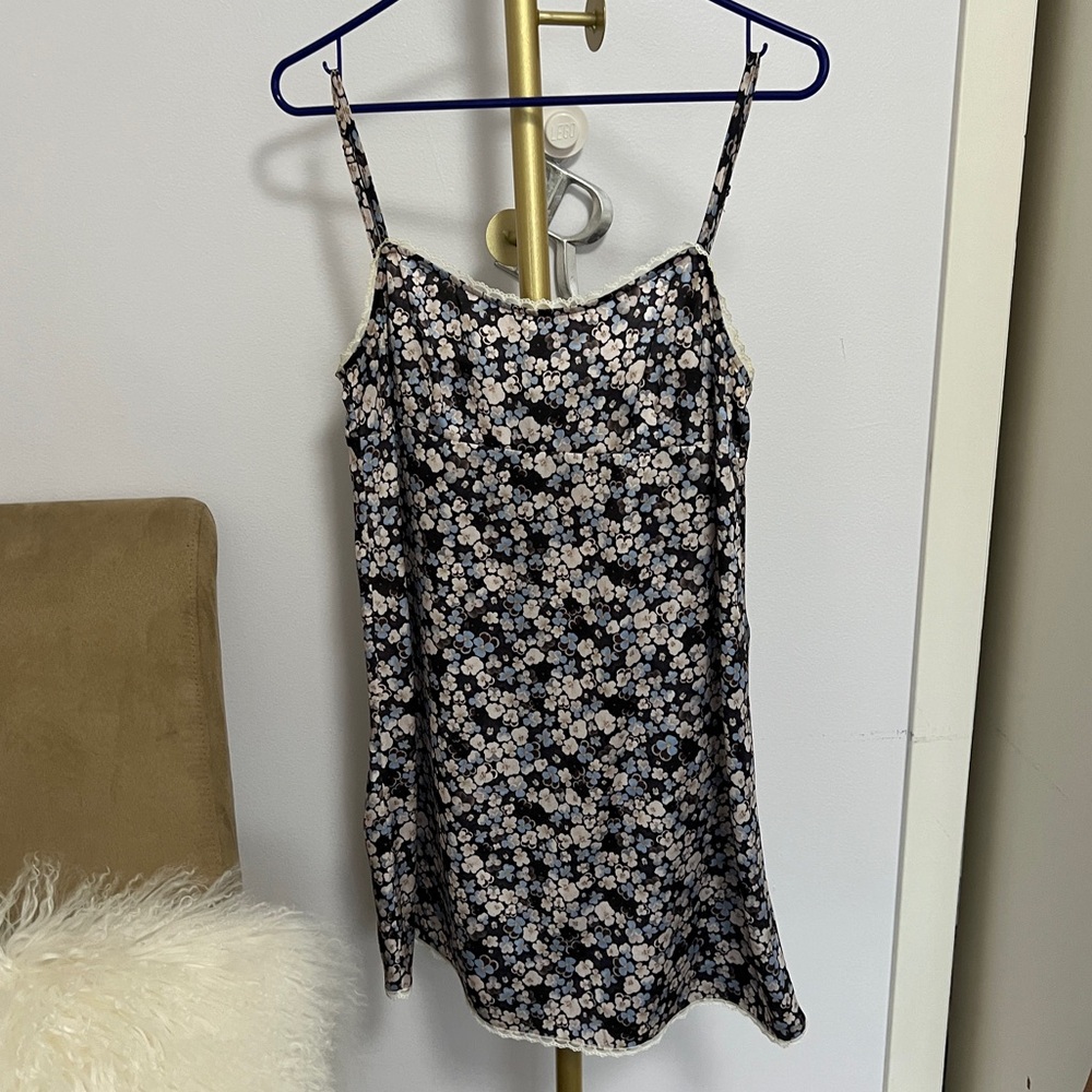 Floral Satin Dress